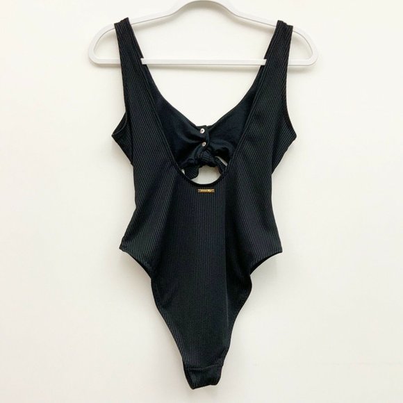 Sommer Ray Black One Piece High Leg Swimsuit - Picture 2 of 11